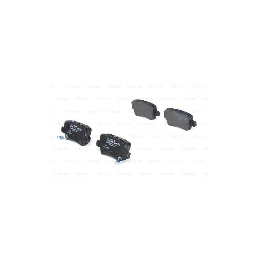 Bosch 0986494249 Brake Pad Set For Honda Civic Viii Hatchback Fn Fk With Acoustic Wear Warning With Anti Squeak Plate With Mounting Manual BP1121