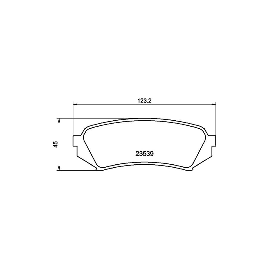 Hella 8DB 355 009 391 Brake Pad Set Not Prepared For Wear Indicator