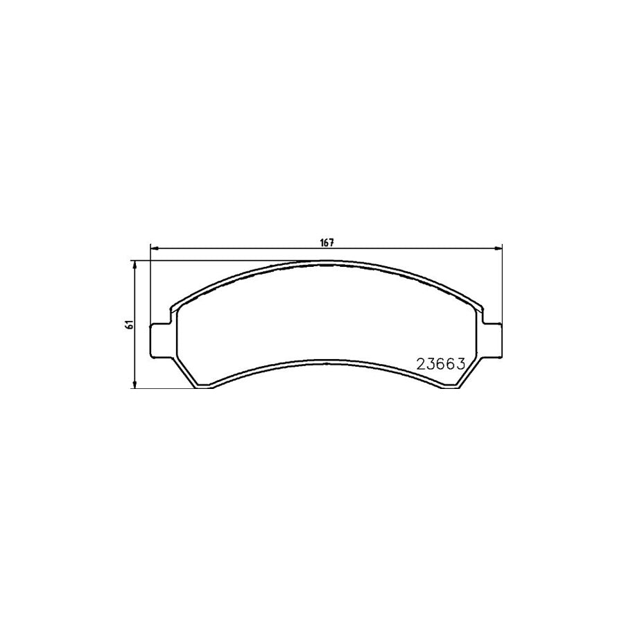 Hella 8DB 355 011 911 Brake Pad Set For Chevrolet Blazer S10 Not Prepared For Wear Indicator