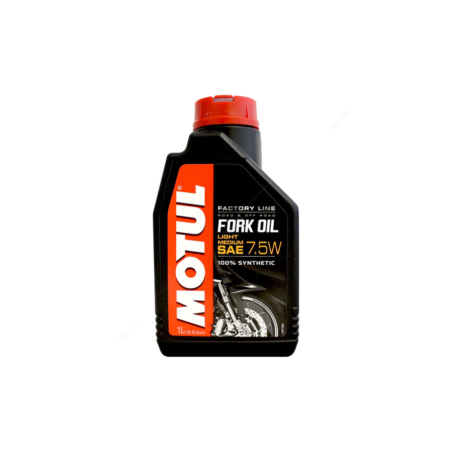 Motul Fork Oil Factory Line 7.5w - Light Medium - Motorcycle Racing Suspension Fluid 1l