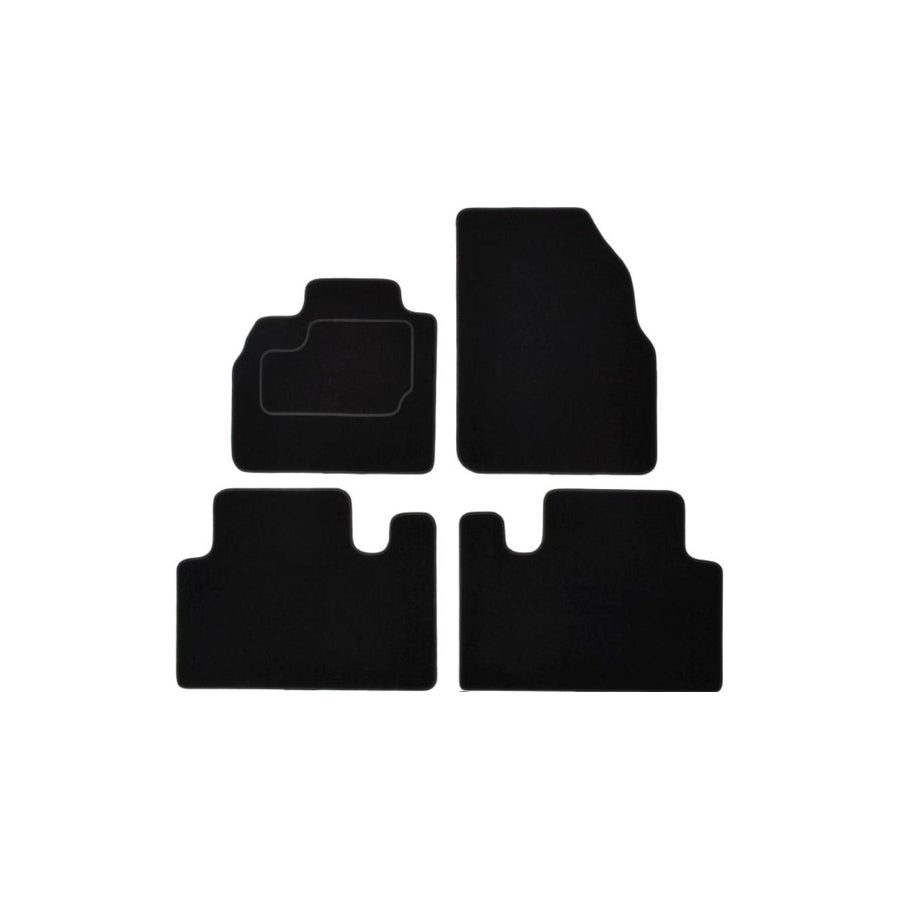 MAMMOOTH Tailored A041 RNT420 PRM 01 Floor mat set for RENAULT Grand Sc???nic II (JM) Textile, Front and Rear, Quantity: 4, Black