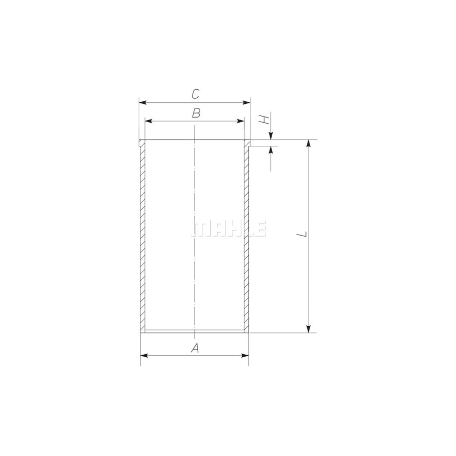 MAHLE ORIGINAL 029 WV 25 00 Cylinder Sleeve 81,0mm