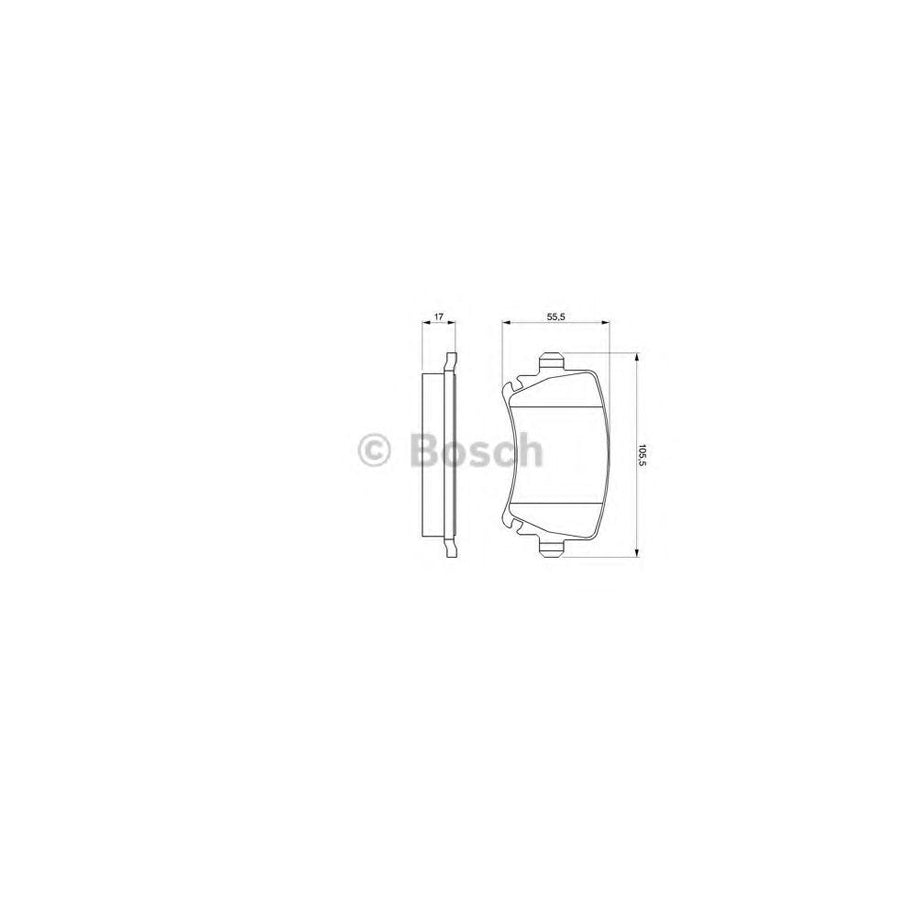 Bosch 0986424796 Brake Pad Set Front Axle Rear Axle With Mounting Manual BP937