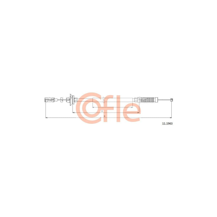 COFLE 11.1963 Throttle Cable | Duco Car Parts UK Car Parts