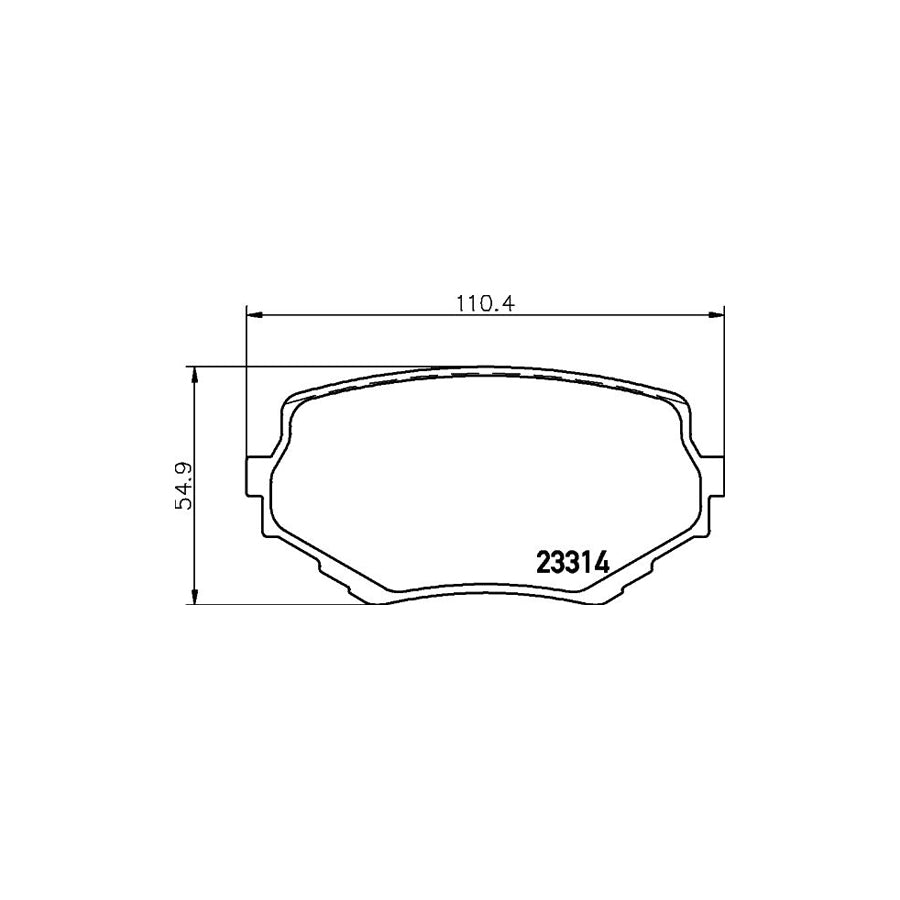 Hella 8DB 355 017 181 Brake Pad Set With Acoustic Wear Warning