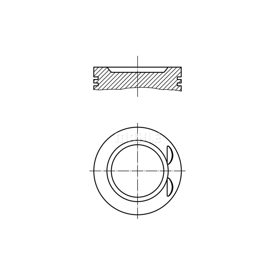 MAHLE ORIGINAL 011 73 01 Piston 86,5 mm, without cooling duct