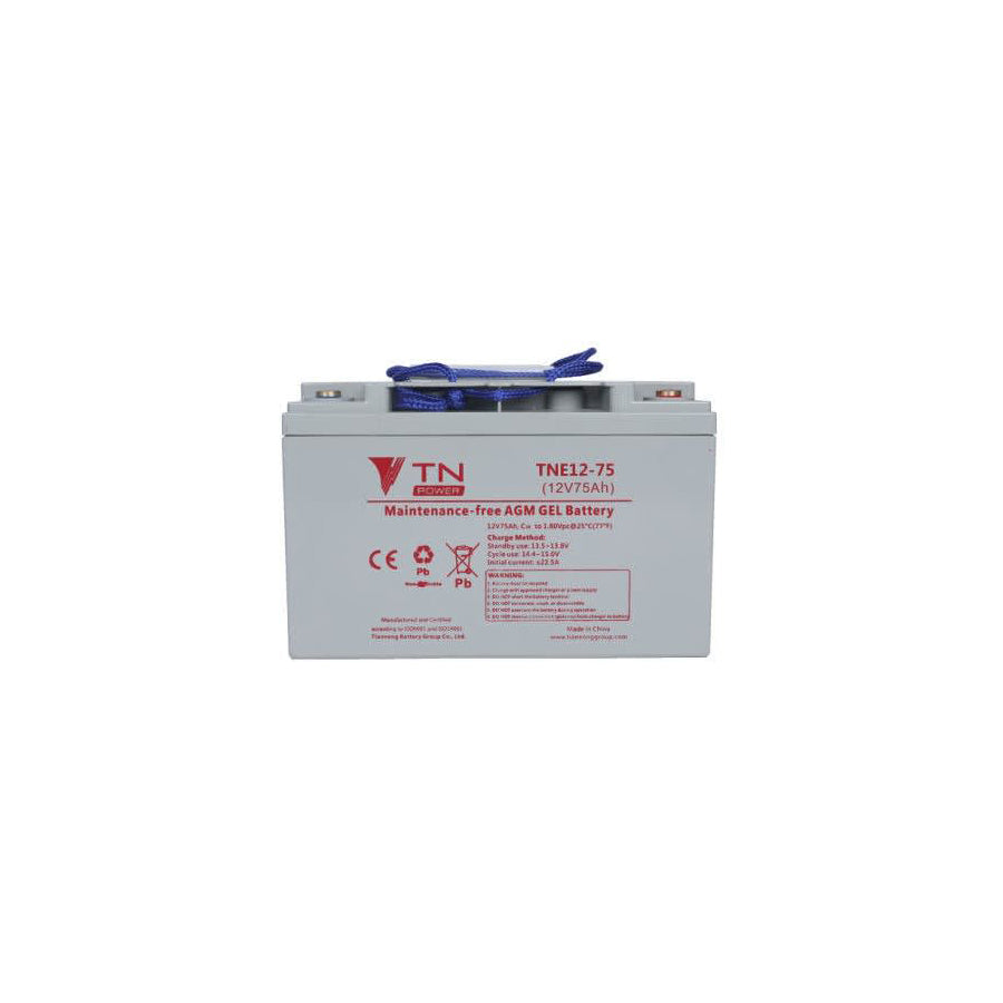 TN Power AGM 12V 75Ah Deep Cycle Battery - TNE12-75