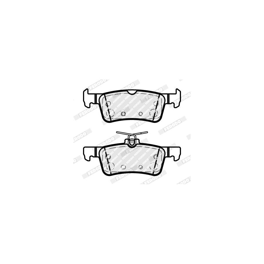 Ferodo Fdb5185 Brake Pad Set For Peugeot 308 Not Prepared For Wear Indicator Without Accessories