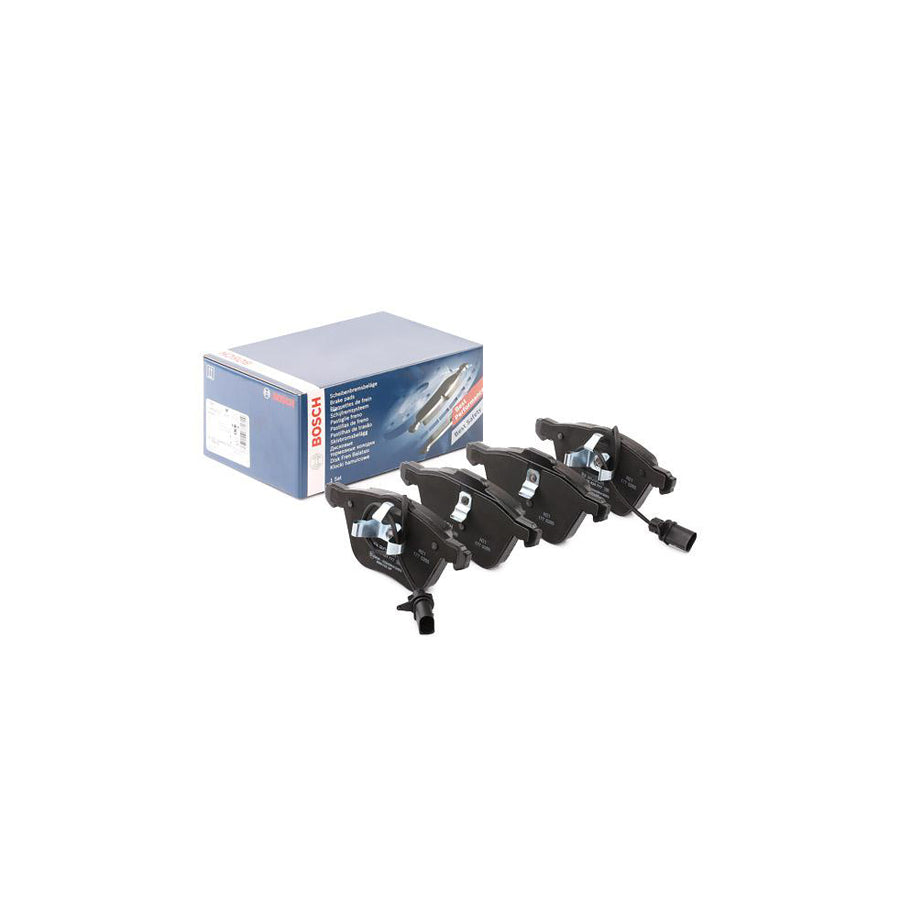 Bosch 0986424777 Brake Pad Set With Integrated Wear Sensor With Anti Squeak Plate With Piston Clip BP480