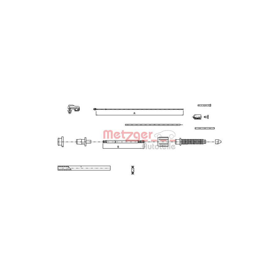 METZGER 10.0382 Throttle Cable | Duco Car Parts UK Car Parts