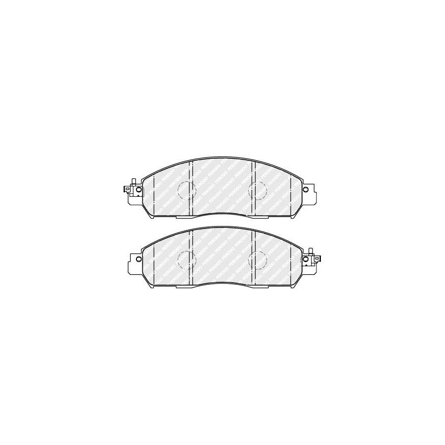 Ferodo Fdb5090 Brake Pad Set Not Prepared For Wear Indicator With Accessories
