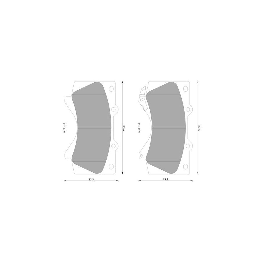 Bosch 0986Ab2397 Brake Pad Set With Acoustic Wear Warning BP2397N