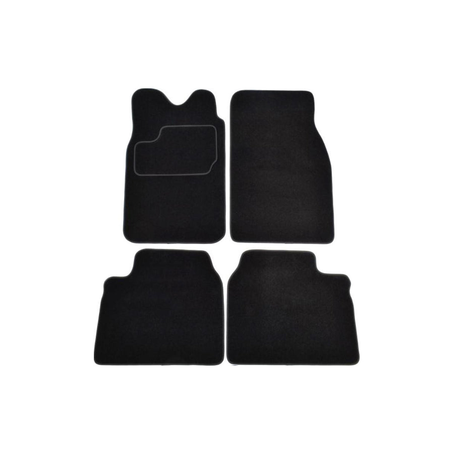 MAMMOOTH Tailored A041 MIT90 PRM 01 Floor mat set for MITSUBISHI L200 III Pickup (K6) Textile, Front and Rear, Quantity: 4, Black