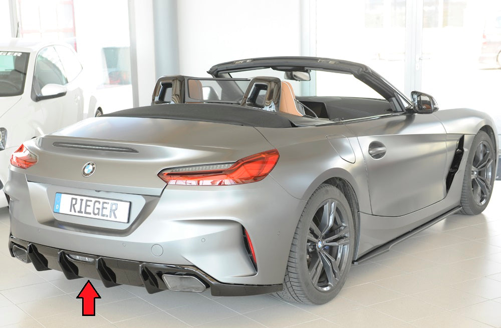 Rieger 00088215 BMW Z4 G4Z/G29 Rear Diffuser for Original Tailpipe Left & RIght - Glossy Black