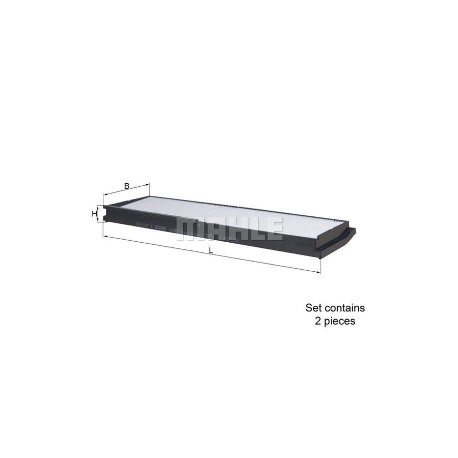 MAHLE ORIGINAL LA 862/S Pollen filter Particulate Filter