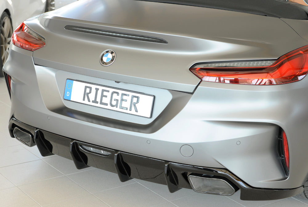 Rieger 00088215 BMW Z4 G4Z/G29 Rear Diffuser for Original Tailpipe Left & RIght - Glossy Black