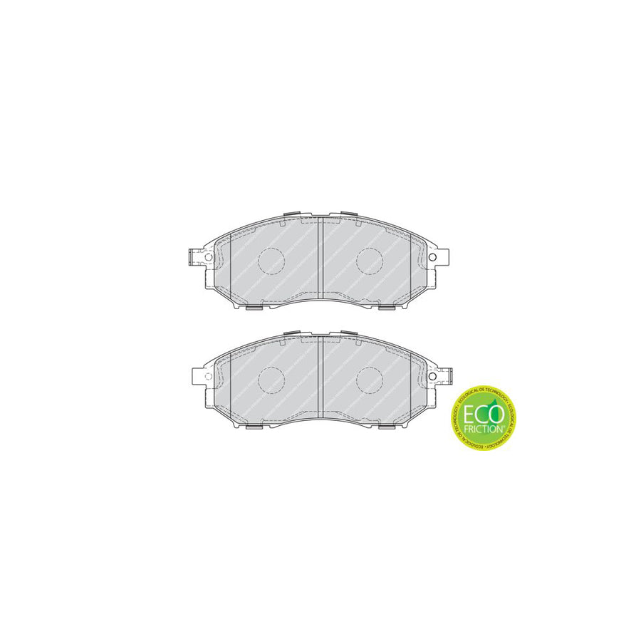 Ferodo Premier Eco Friction Fdb4177 Brake Pad Set With Acoustic Wear Warning Without Accessories