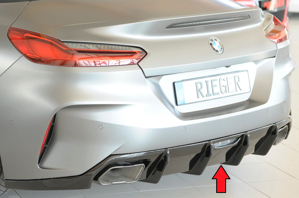 Rieger 00088215 BMW Z4 G4Z/G29 Rear Diffuser for Original Tailpipe Left & RIght - Glossy Black
