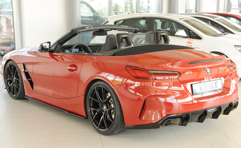 Rieger 00088215 BMW Z4 G4Z/G29 Rear Diffuser for Original Tailpipe Left & RIght - Glossy Black