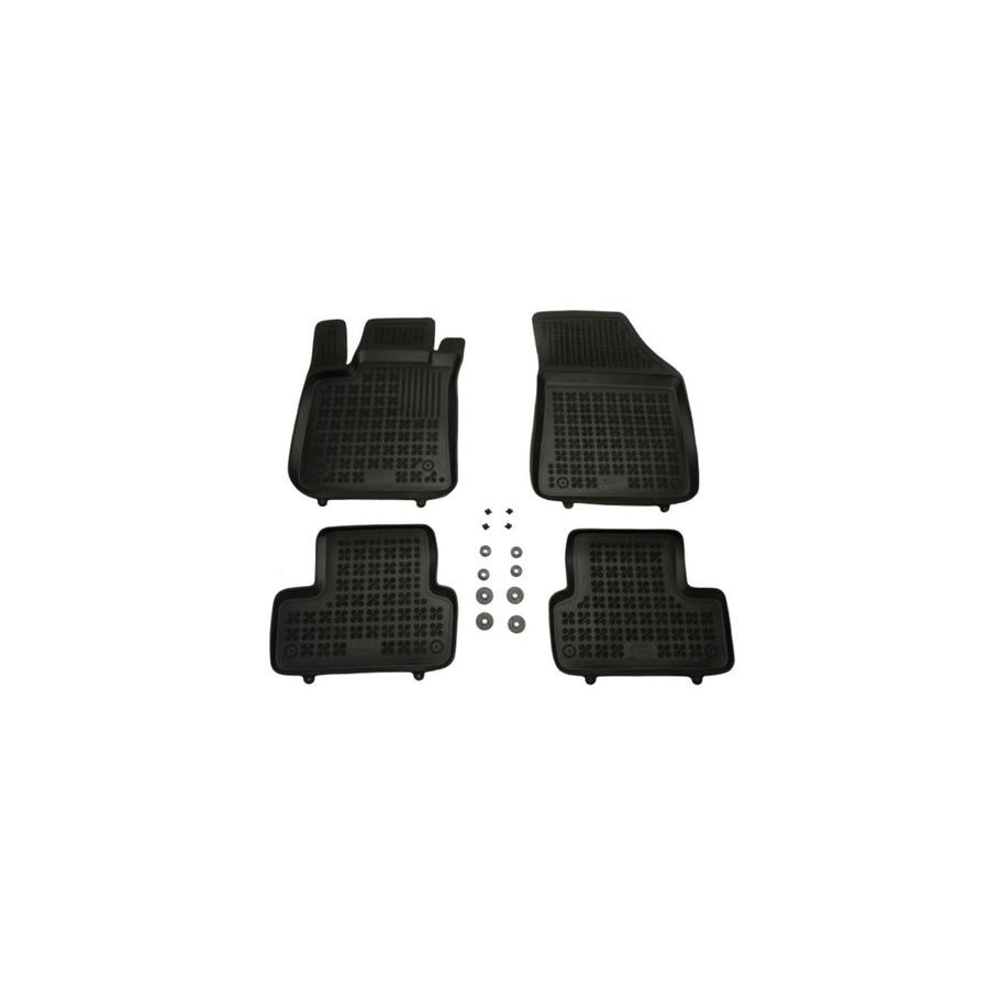REZAW PLAST Tailored 201925 Floor mat set for RENAULT Megane IV Hatchback (B9A/M/N) Elastomer, Front and Rear, Quantity: 4, Black