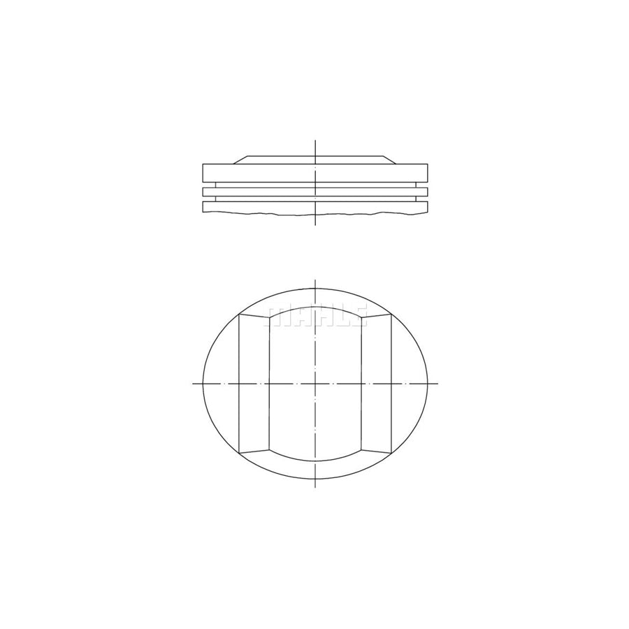 MAHLE ORIGINAL 005 21 02 Piston 90,41 mm