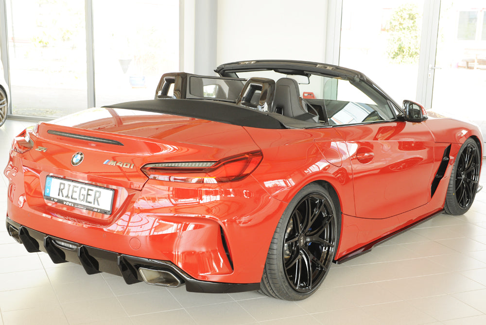 Rieger 00088215 BMW Z4 G4Z/G29 Rear Diffuser for Original Tailpipe Left & RIght - Glossy Black