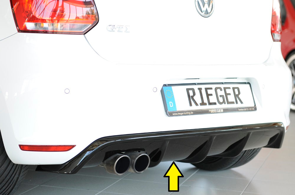 Rieger 00088039 VW 6R Mk6 Polo Rear Diffuser