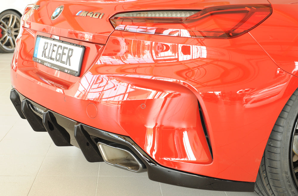 Rieger 00088215 BMW Z4 G4Z/G29 Rear Diffuser for Original Tailpipe Left & RIght - Glossy Black