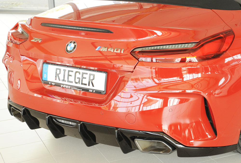 Rieger 00088215 BMW Z4 G4Z/G29 Rear Diffuser for Original Tailpipe Left & RIght - Glossy Black