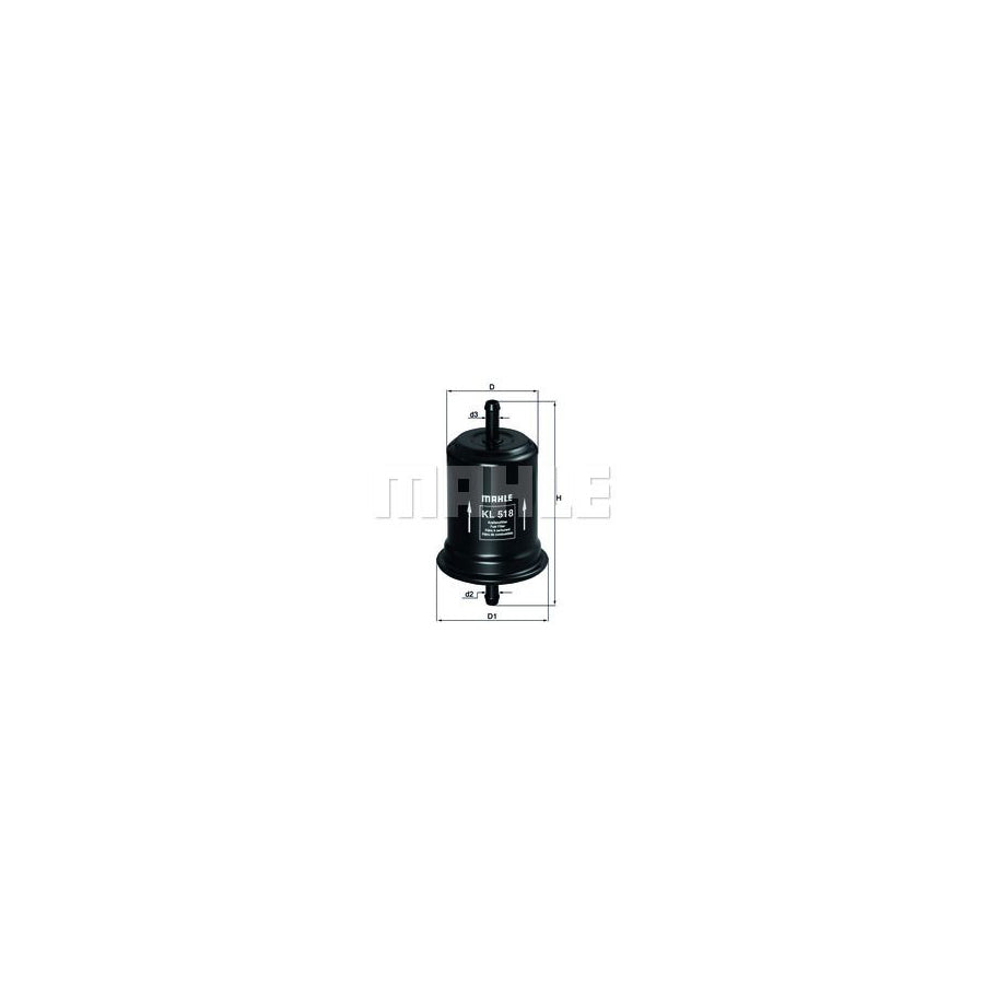 MAHLE ORIGINAL KL 518 Fuel filter In-Line Filter