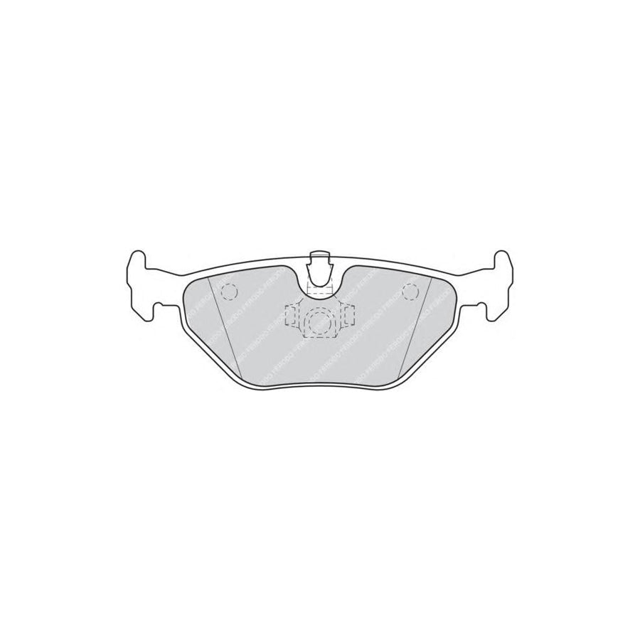 Ferodo Fqt1301 Brake Pad Set Rear Axle Excl Wear Warning Contact With Piston Clip