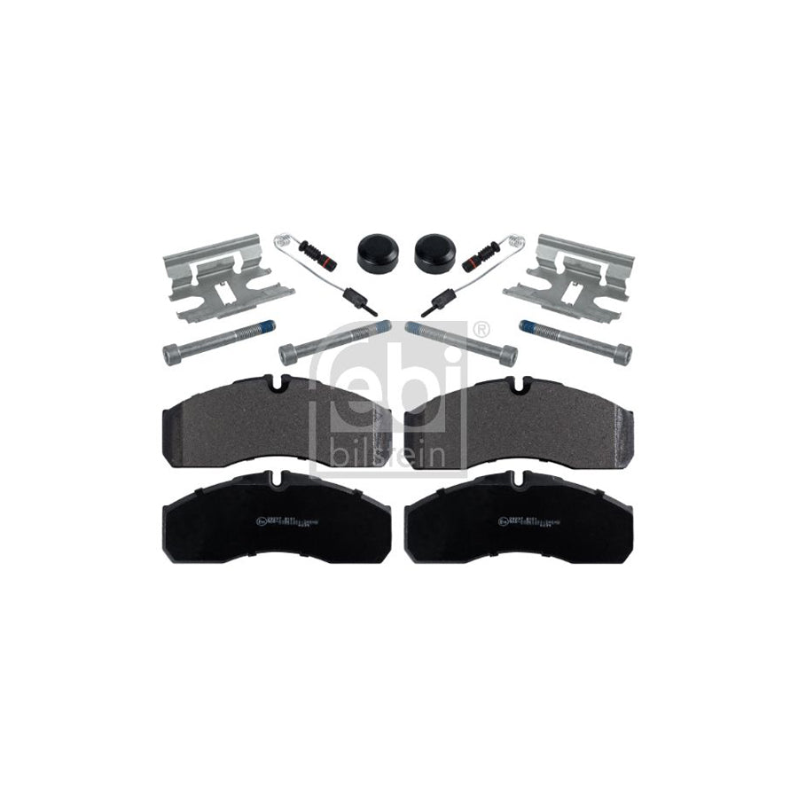 Febi Bilstein 16821 Brake Pad Set Suitable For Mercedes Benz Sprinter 5 T Platform Chassis W905 Front Axle Incl Wear Warning Contact With Attachment Material