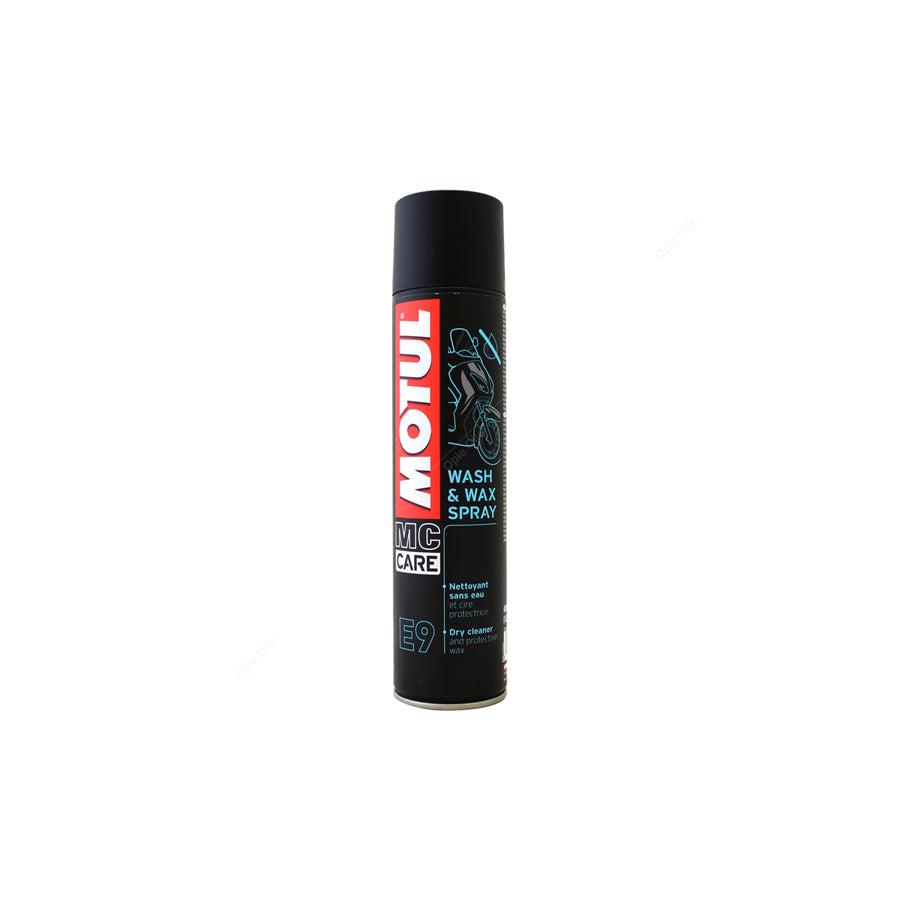 Motul MC Care E9 Wash & Wax - Motorcycle Dry Cleaner Spray