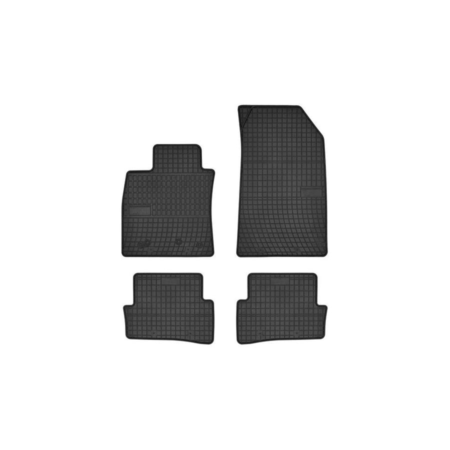 FROGUM Tailored 0752IV Floor mat set for RENAULT Laguna III Hatchback (BT) Elastomer, Front and Rear, Quantity: 4, Black, (LHD)