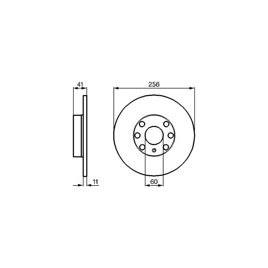 BOSCH 0 986 478 880 Brake Disc for OPEL ASTRA Solid Oiled High carbon