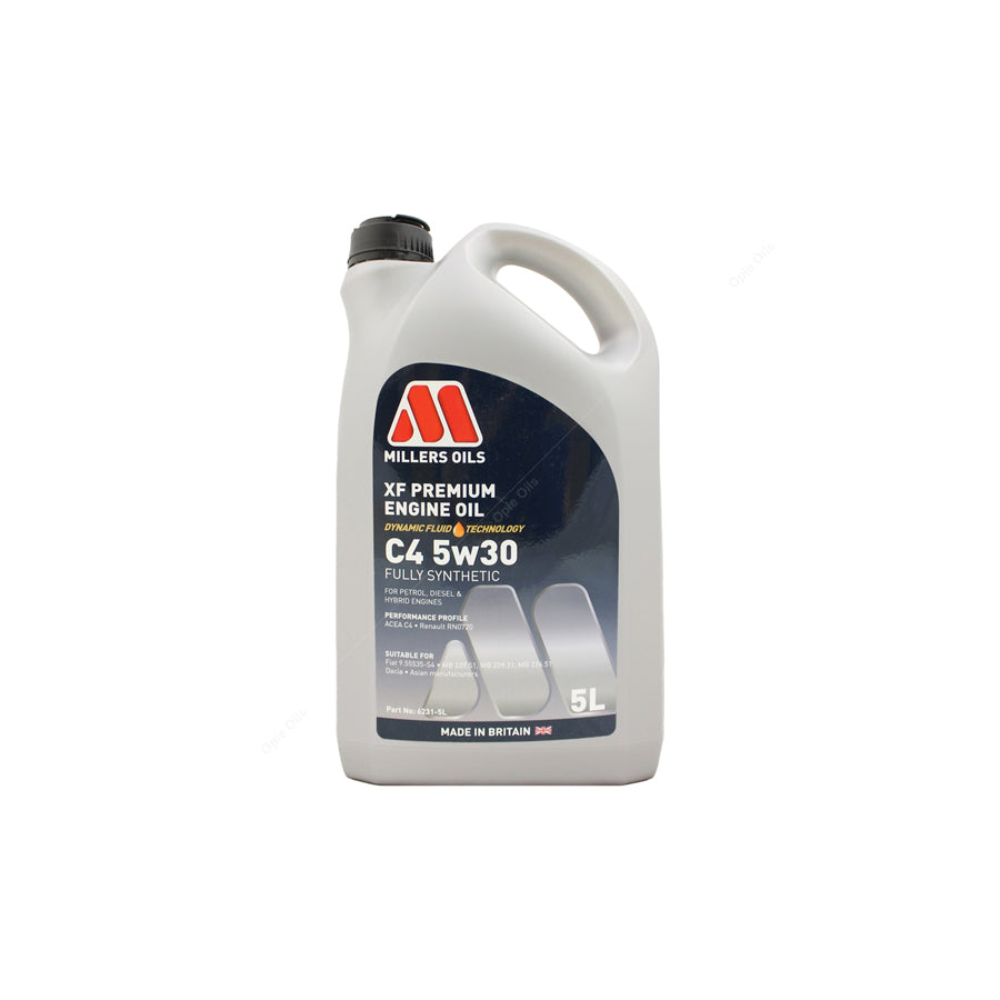 Millers Oils XF Premium C4 5W-30 Fully Synthetic Engine Oil 5l