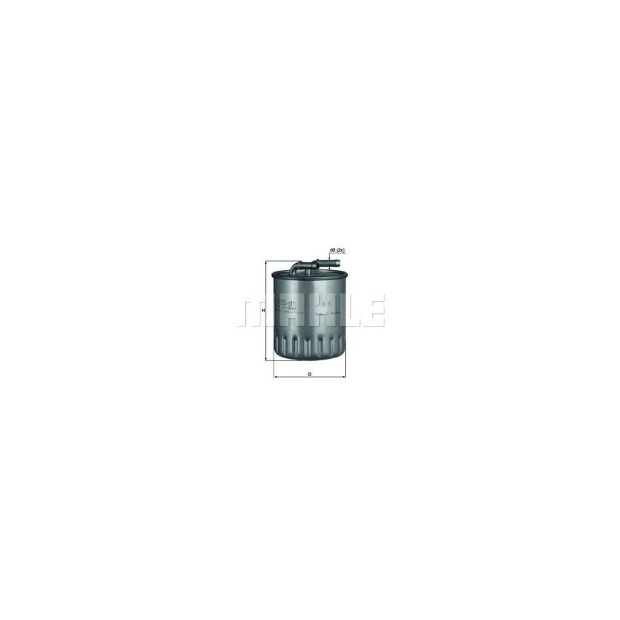 MAHLE ORIGINAL KL 155/1 Fuel filter In-Line Filter