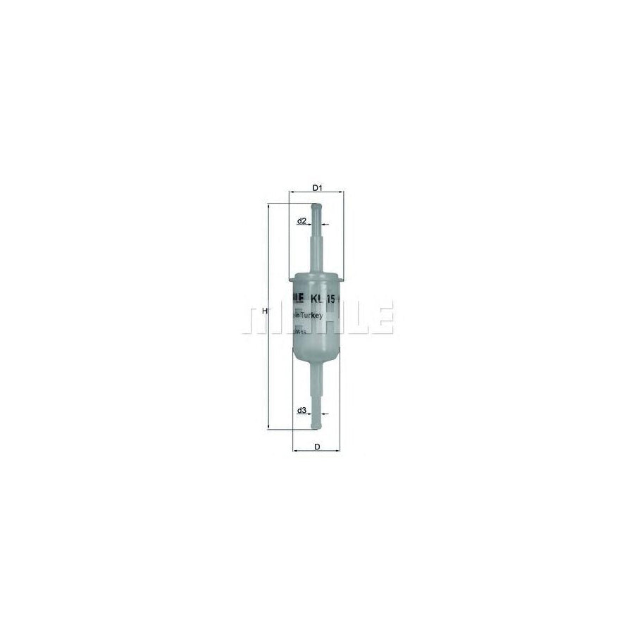 MAHLE ORIGINAL KL 15 Fuel filter In-Line Filter