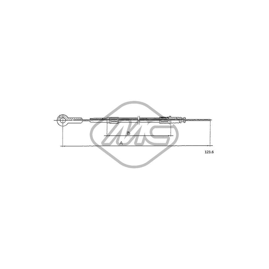 Metalcaucho 81413 Throttle Cable | Duco Car Parts UK Car Parts