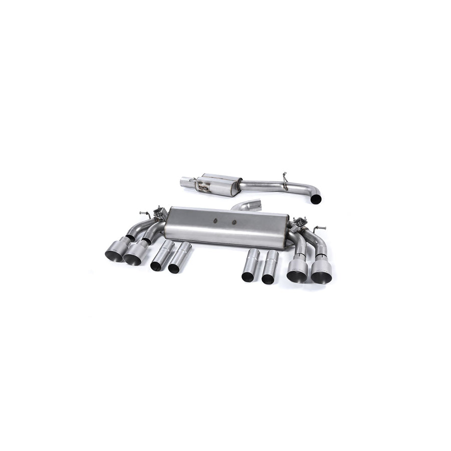 MillTek Audi 8V S3 Non-Resonated Cat-Back Exhaust (Saloon & Cabrio)