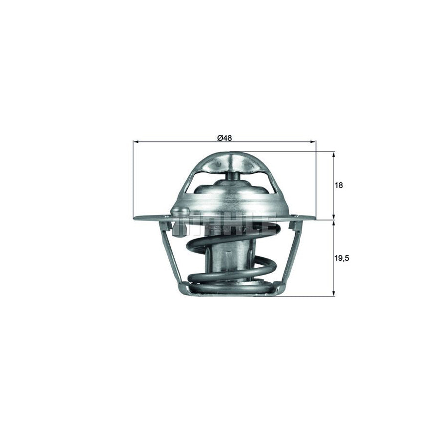 MAHLE ORIGINAL TX 121 74D Engine thermostat for FORD FOCUS Opening Temperature: 74°C, with seal