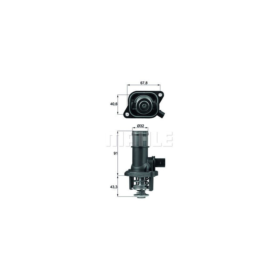 MAHLE ORIGINAL TI 37 84D Engine thermostat Opening Temperature: 84°C, with seal