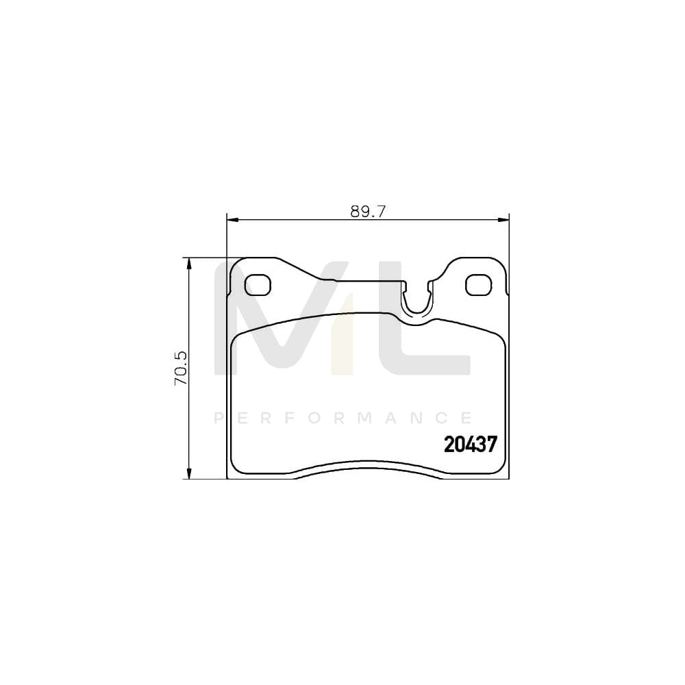 Hella 8DB 355 017-561 Brake Pad Set Prepared For Wear Indicator | Duco Car Parts UK
