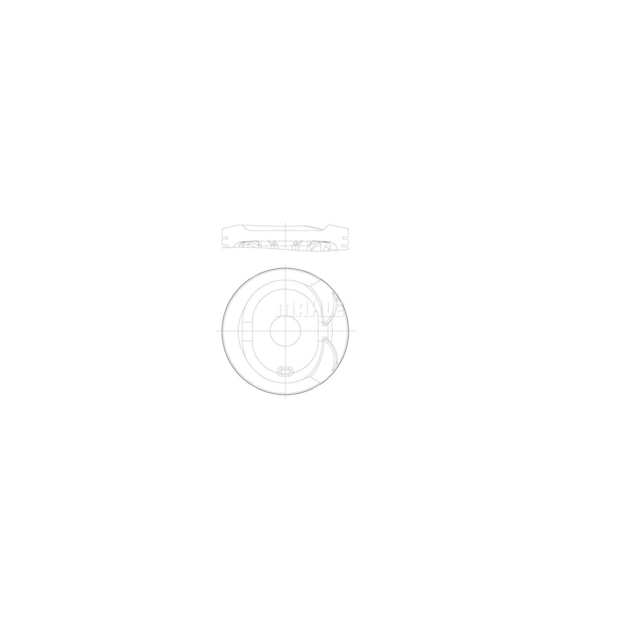 MAHLE ORIGINAL 607 81 01 Piston 79,25 mm