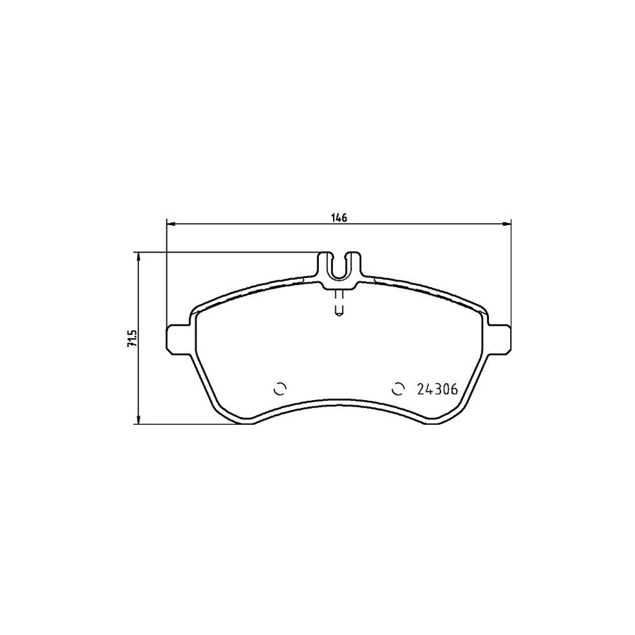 Hella 8DB 355 012 581 Brake Pad Set Prepared For Wear Indicator With Brake Caliper Screws With Accessories