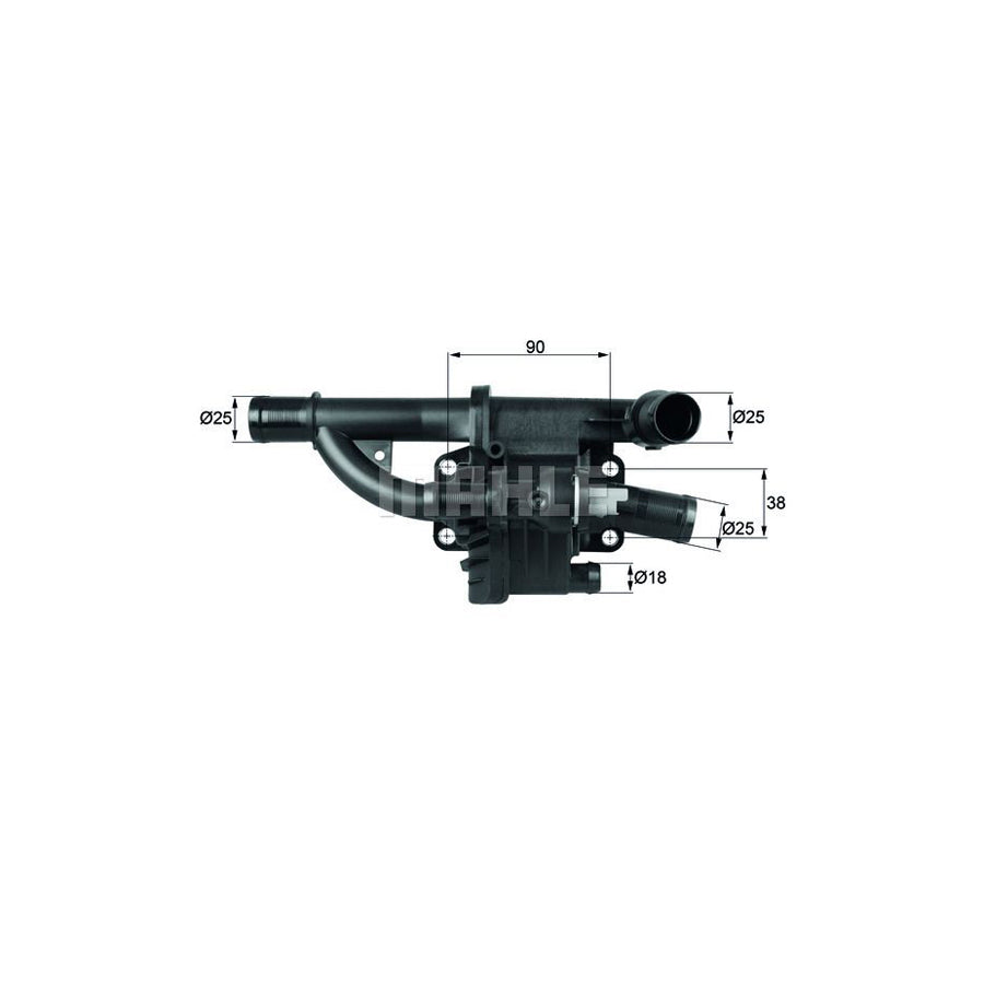 MAHLE ORIGINAL TH 40 83 Engine thermostat Opening Temperature: 83°C, with seal