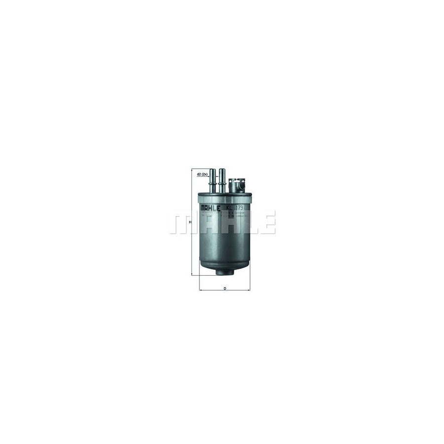 MAHLE ORIGINAL KL 173 Fuel filter In-Line Filter
