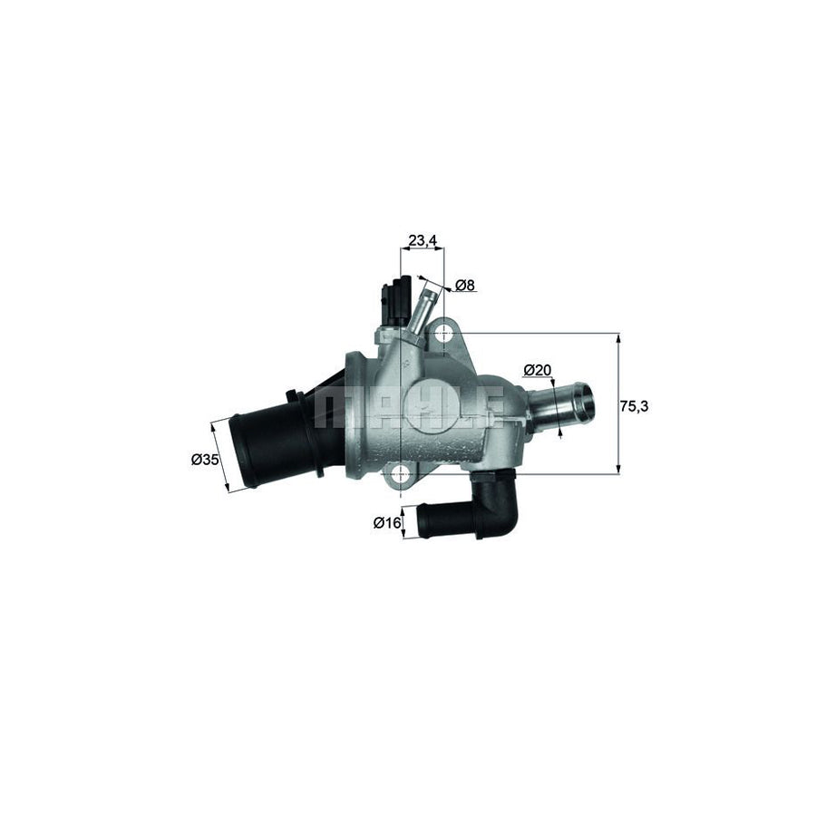 MAHLE ORIGINAL TI 174 88 Engine thermostat Opening Temperature: 88°C