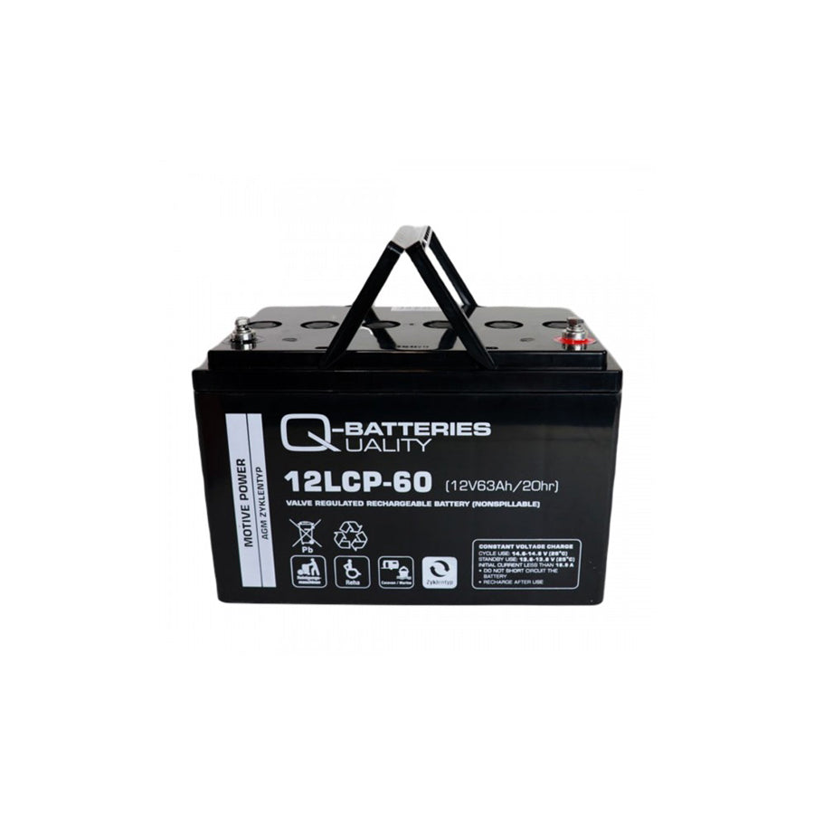 Q-Batteries 12LCP60 / 12V 63Ah lead accumulator cycle type AGM Deep Cycle VRLA
