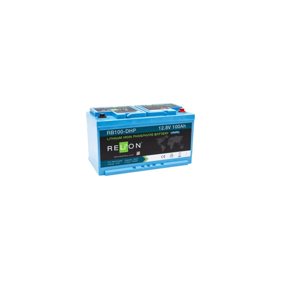 RELiON Lithium 12V 100Ah Leisure Battery LiFePO4 - REL-RB100-DHP